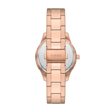 Load image into Gallery viewer, Stella Three-Hand Date Rose Gold-Tone Stainless Steel Watch
