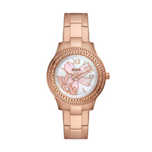 Load image into Gallery viewer, Stella Three-Hand Date Rose Gold-Tone Stainless Steel Watch
