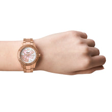 Load image into Gallery viewer, Stella Three-Hand Date Rose Gold-Tone Stainless Steel Watch
