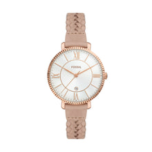 Load image into Gallery viewer, Jacqueline Three-Hand Date Latte Eco Leather Watch
