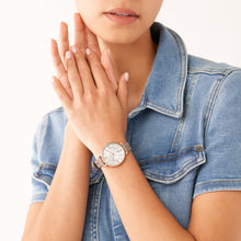 Load image into Gallery viewer, Jacqueline Three-Hand Date Latte Eco Leather Watch

