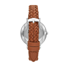 Load image into Gallery viewer, Jacqueline Three-Hand Date Brown Eco Leather Watch
