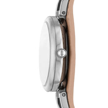 Load image into Gallery viewer, Carlie Three-Hand Latte Eco Leather Watch
