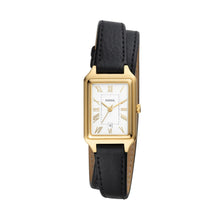 Load image into Gallery viewer, Raquel Three-Hand Date Black Eco Leather Watch
