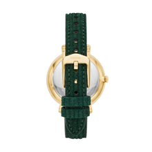 Load image into Gallery viewer, Jacqueline Multifunction Green Leather Watch
