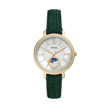 Load image into Gallery viewer, Jacqueline Multifunction Green Leather Watch

