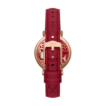 Load image into Gallery viewer, Lunar New Year Jacqueline Three-Hand Red Eco Leather Watch
