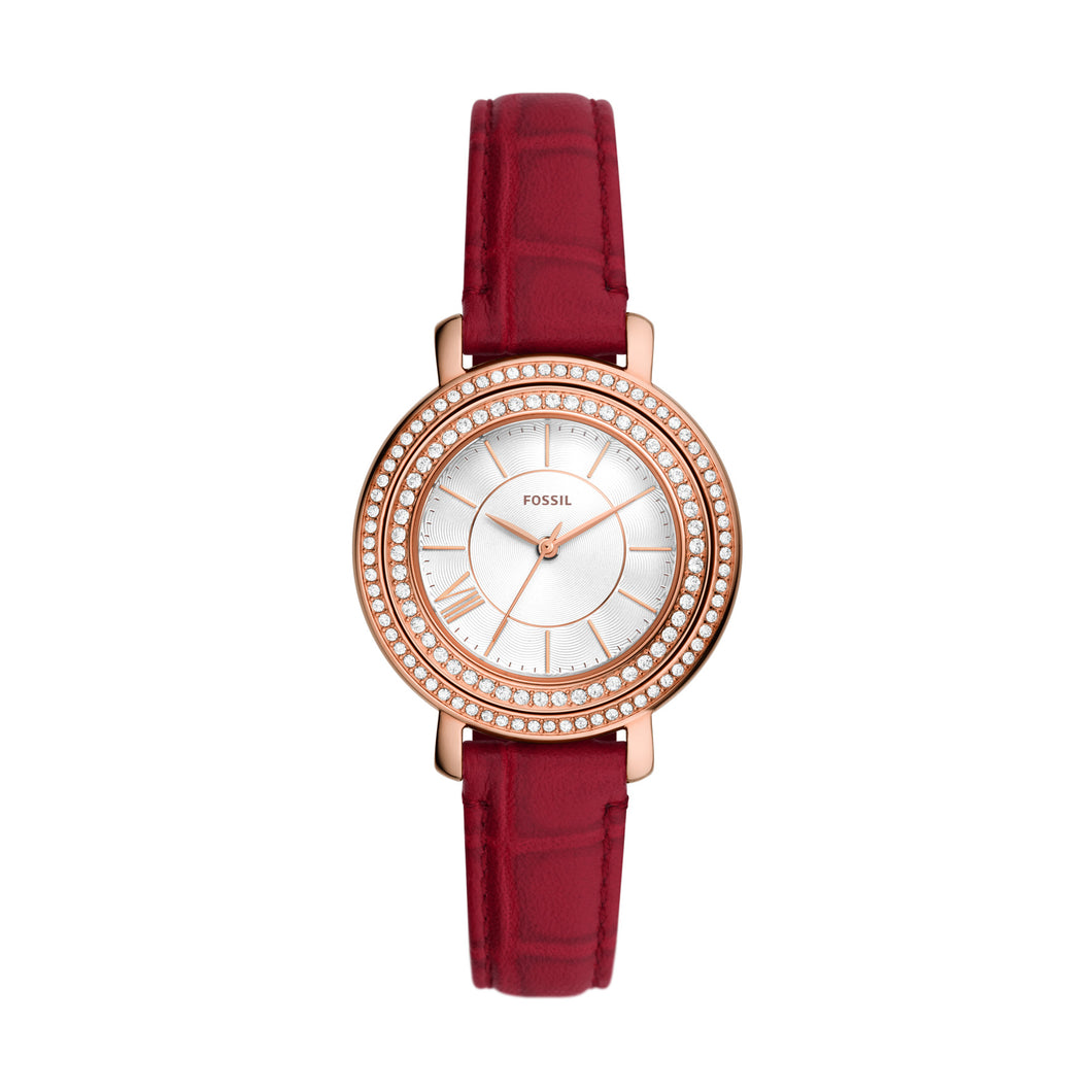 Lunar New Year Jacqueline Three-Hand Red Eco Leather Watch