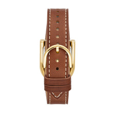 Load image into Gallery viewer, Harwell Three-Hand Medium Brown Leather Watch
