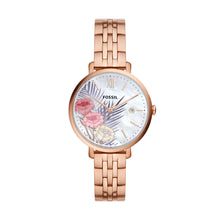 Load image into Gallery viewer, Jacqueline Three-Hand Date Rose Gold-Tone Stainless Steel Watch
