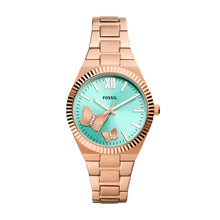 Load image into Gallery viewer, Scarlette Three-Hand Rose Gold-Tone Stainless Steel Watch
