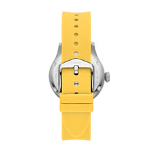 Load image into Gallery viewer, FB-01 Three-Hand Date Yellow Silicone Watch
