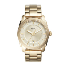Load image into Gallery viewer, Machine Three-Hand Date Gold-Tone Stainless Steel Watch
