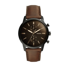 Load image into Gallery viewer, Townsman 44mm Chronograph Brown Leather Watch
