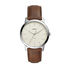 Load image into Gallery viewer, The Minimalist Three-Hand Brown Leather Watch
