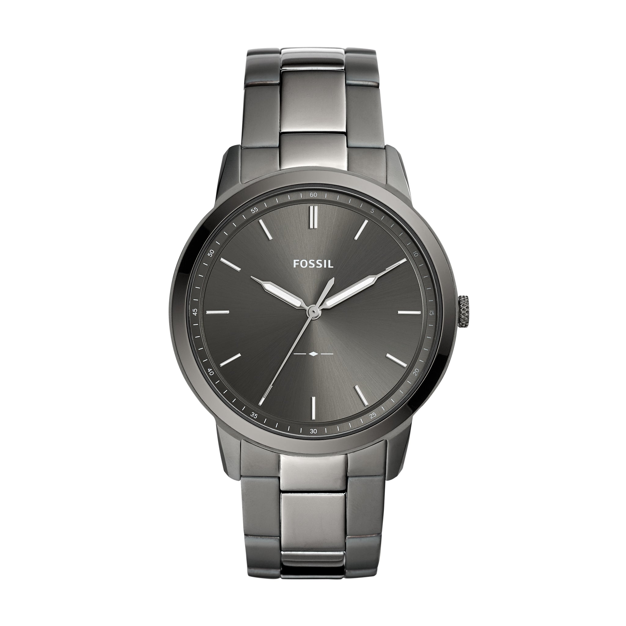 Fossil The Minimalist Three-Hand Smoke Stainless Steel Watch 