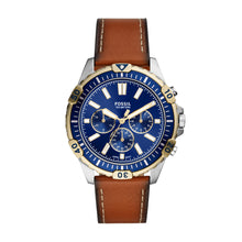 Load image into Gallery viewer, Garrett Chronograph Luggage Leather Watch
