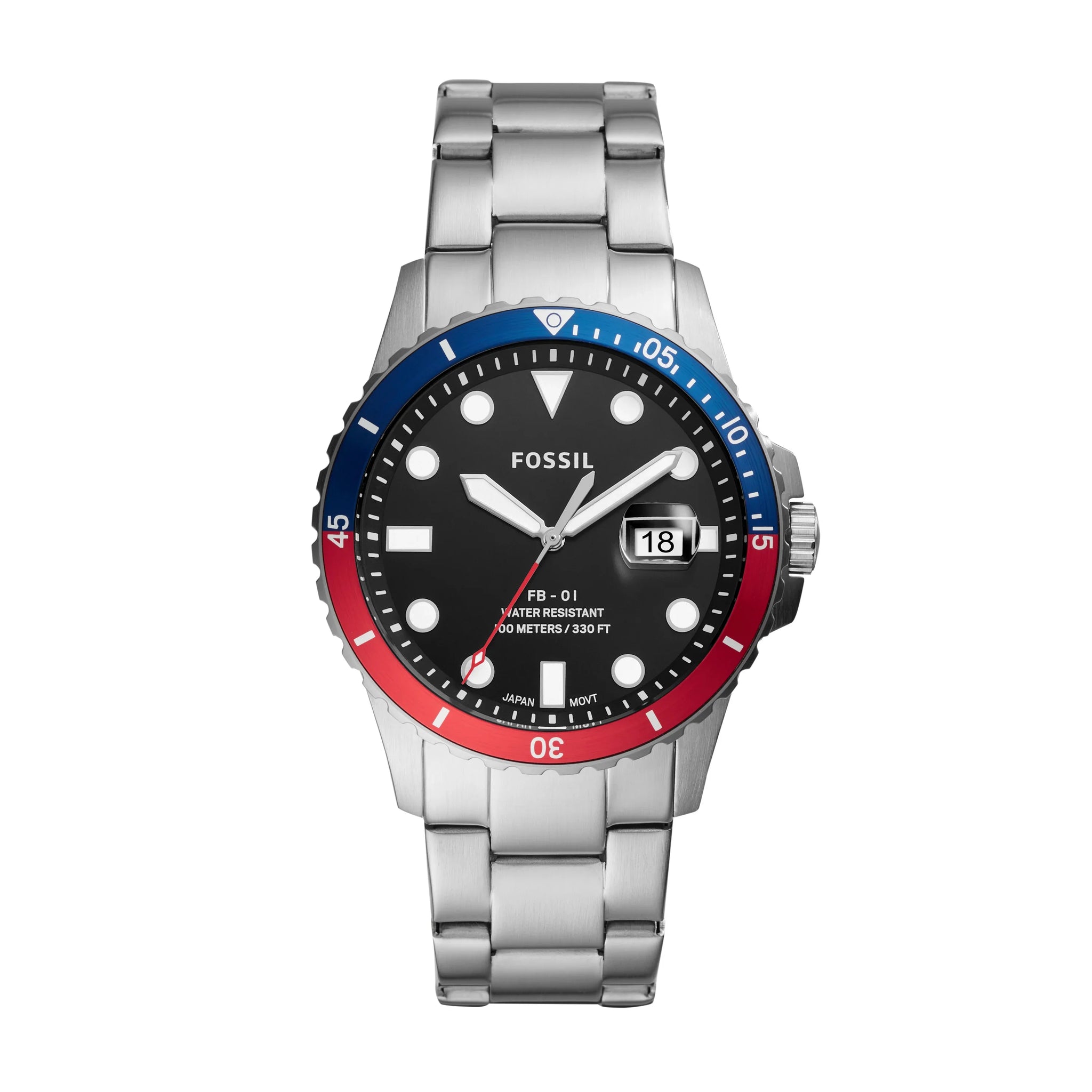 Fossil FB-01 Three-Hand Date Stainless Steel Watch – Fossil  display picture 1