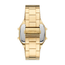 Load image into Gallery viewer, Retro Digital Gold-Tone Stainless Steel Watch
