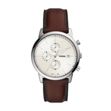 Load image into Gallery viewer, Minimalist Chronograph Brown Eco Leather Watch
