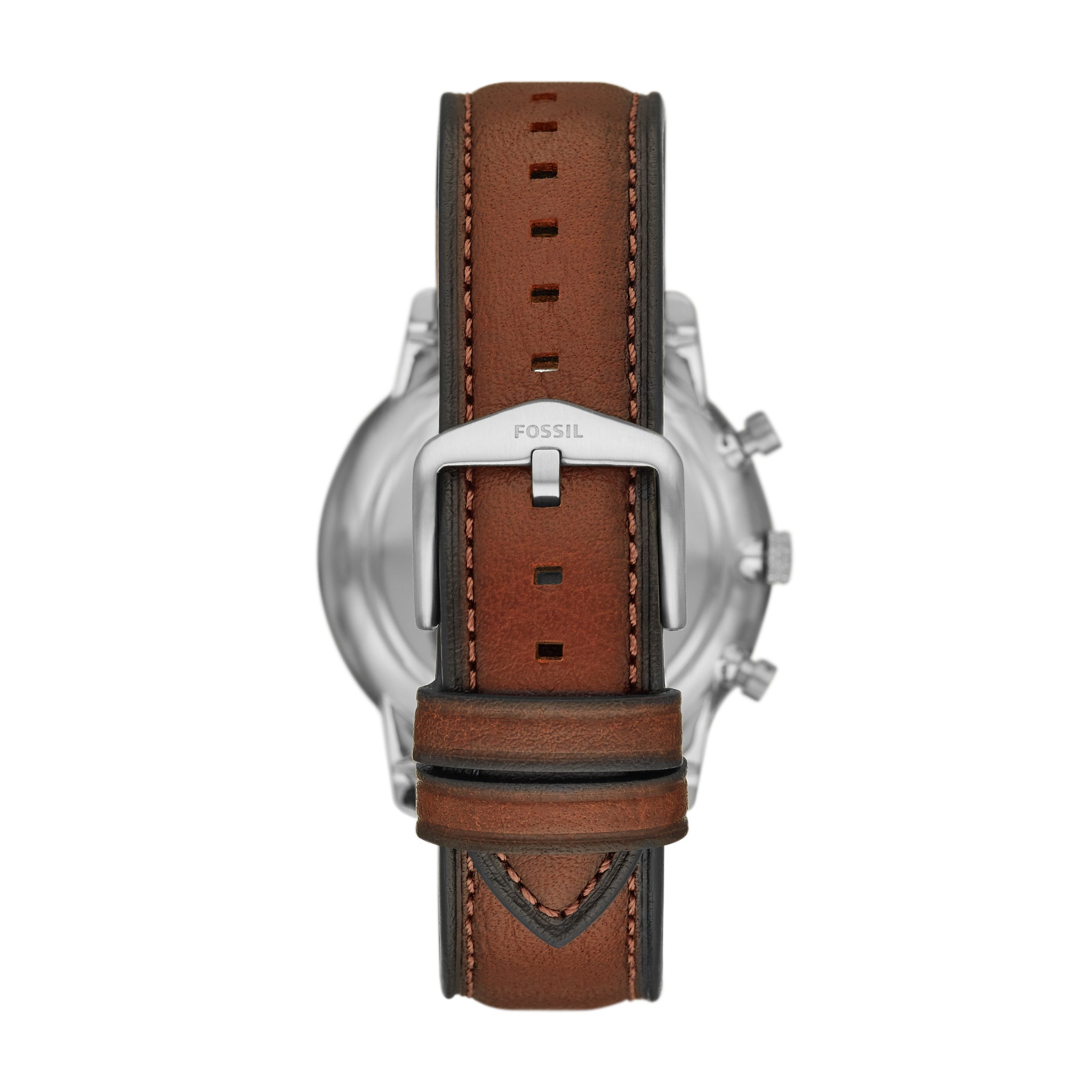 Fossil Minimalist Chronograph Luggage Eco Leather Watch – Fossil