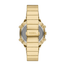 Load image into Gallery viewer, Retro Analog-Digital Gold-Tone Stainless Steel Watch
