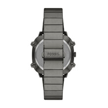 Load image into Gallery viewer, Retro Analog-Digital Smoke Stainless Steel Watch
