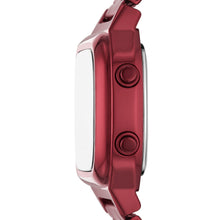 Load image into Gallery viewer, Retro Digital Pomegranate Red Stainless Steel Watch
