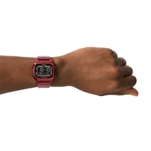 Load image into Gallery viewer, Retro Digital Pomegranate Red Stainless Steel Watch

