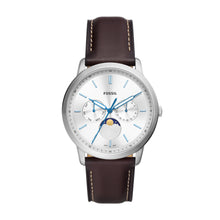 Load image into Gallery viewer, Neutra Moonphase Multifunction Brown Leather Watch
