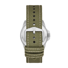 Load image into Gallery viewer, Bronson Three-Hand Date Olive Nylon Watch
