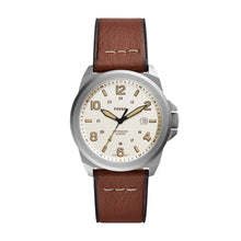 Load image into Gallery viewer, Bronson Three-Hand Date Medium Brown Leather Watch
