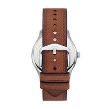 Load image into Gallery viewer, Dayliner Three-Hand Teak Leather Watch
