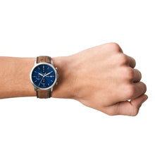 Load image into Gallery viewer, Minimalist Chronograph Tan Eco Leather Watch
