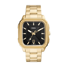 Load image into Gallery viewer, Inscription Three-Hand Date Gold-Tone Stainless Steel Watch
