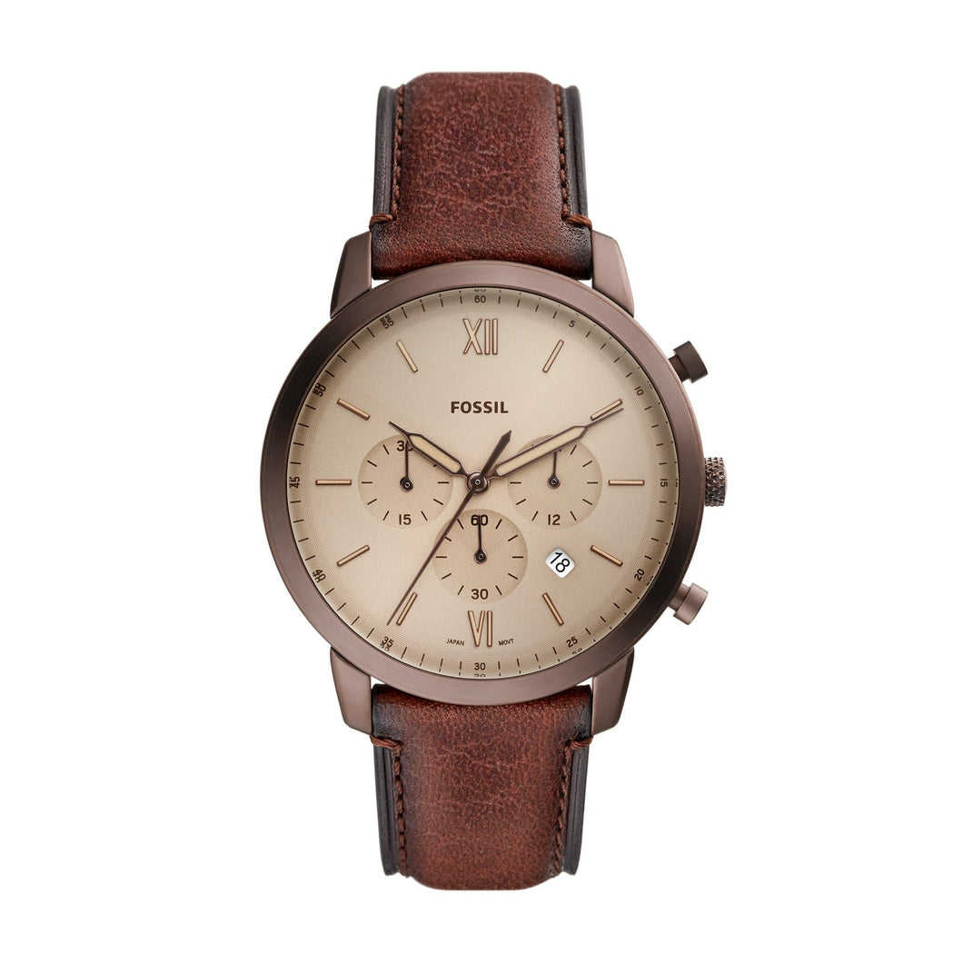 Neutra Chronograph Brown Eco Leather Watch
