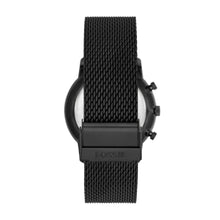 Load image into Gallery viewer, Minimalist Chronograph Black Stainless Steel Mesh Watch
