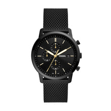 Load image into Gallery viewer, Minimalist Chronograph Black Stainless Steel Mesh Watch
