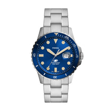 Load image into Gallery viewer, Fossil Blue Three-Hand Date Stainless Steel Watch
