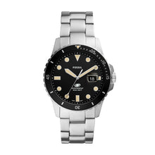 Load image into Gallery viewer, Fossil Blue Three-Hand Date Stainless Steel Watch
