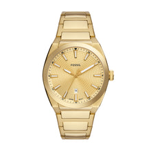 Load image into Gallery viewer, Everett Three-Hand Date Gold-Tone Stainless Steel Watch
