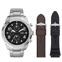 Load image into Gallery viewer, Bronson Chronograph Stainless Steel Watch and Interchangeable Strap Set
