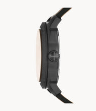 Load image into Gallery viewer, Machine Three-Hand Date Dark Brown LiteHide™ Leather Watch
