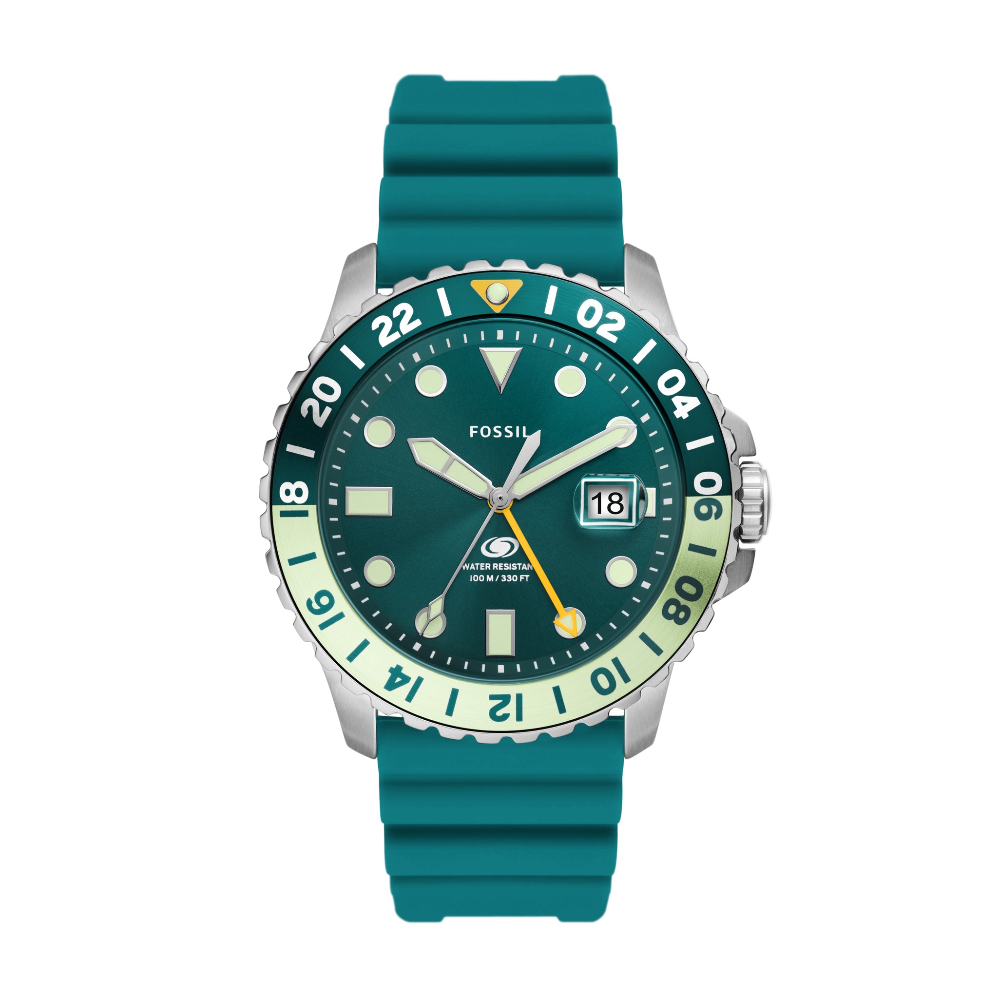 Fossil men's silicone watch online