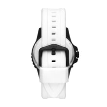 Load image into Gallery viewer, Fossil Blue Three-Hand Date White Silicone Watch
