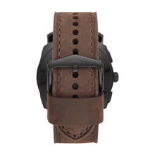 Load image into Gallery viewer, Hybrid Smartwatch Machine Dark Brown Leather
