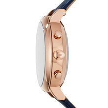 Load image into Gallery viewer, Hybrid Smartwatch Jacqueline Navy Leather
