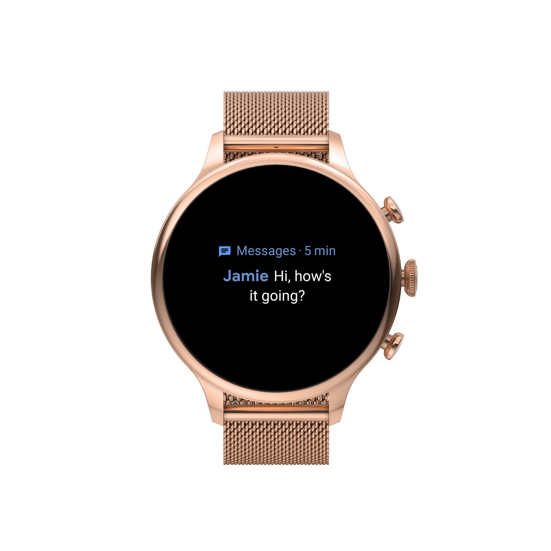 Fossil hotsell smart watch rose gold