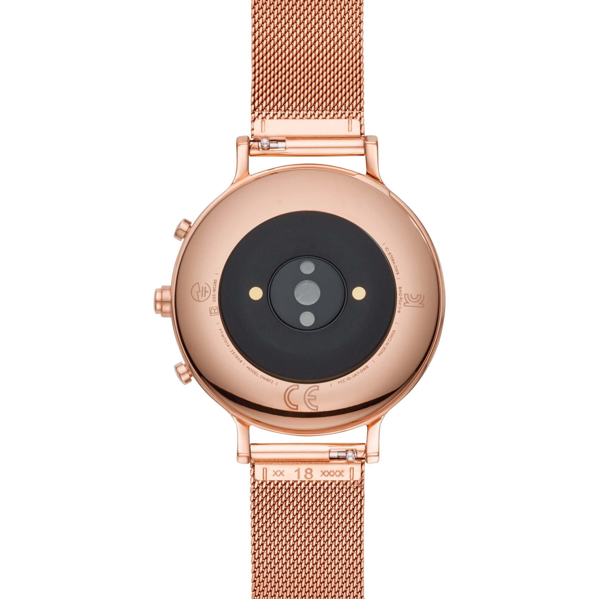 Fossil Hybrid Smartwatch HR Charter Rose Gold-Tone Stainless Fossil Hybrid Smartwatch HR Charter Rose Gold-Tone Stainless