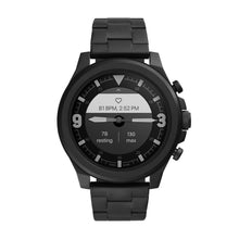 Load image into Gallery viewer, Hybrid Smartwatch HR Latitude Black Stainless Steel
